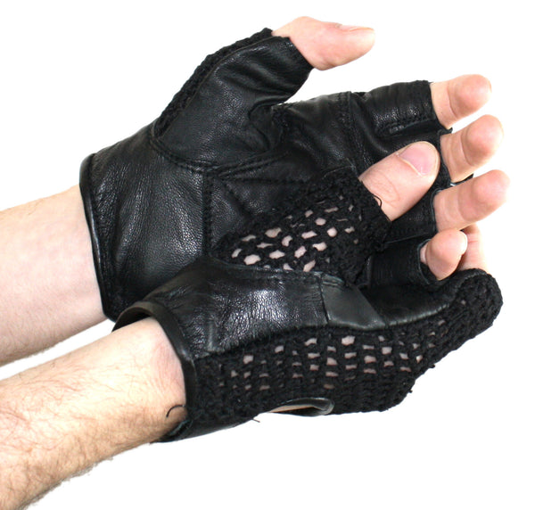 Mighty Grip Weightlifting and CrossFit Fingerless Leather Glove