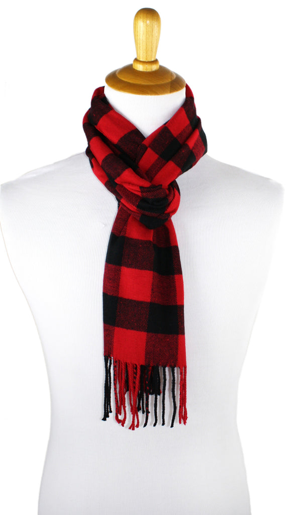 metal Peer spændende Classic Cashmere Feel Buffalo Check Scarf – Ted and Jack